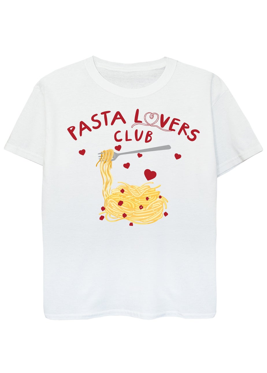 Brands In Pasta Lovers Club Kids White Graphic T-Shirt (3-13 Years)
