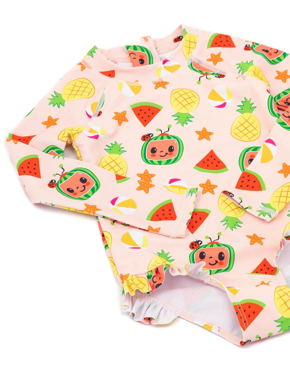 Cocomelon Kids Pink Swimsuit (12 Months-6 Years)