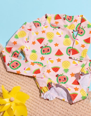 Cocomelon Kids Pink Swimsuit (12 Months-6 Years)