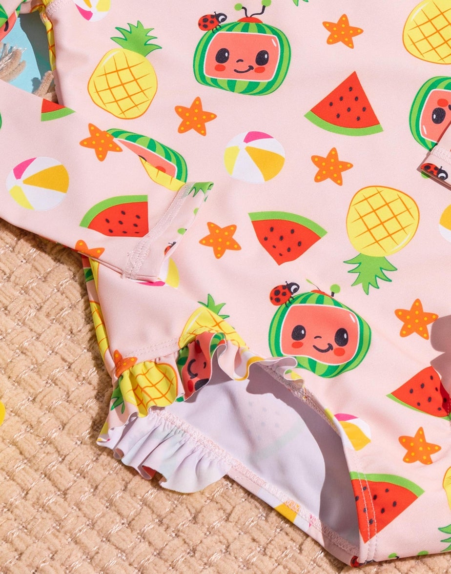 Cocomelon Kids Pink Swimsuit (12 Months-6 Years)
