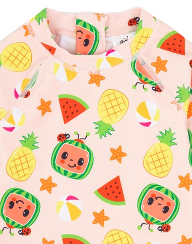 Cocomelon Kids Pink Swimsuit (12 Months-6 Years)