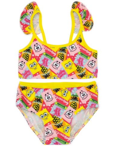 SpongeBob Characters Kids Pink 2 Piece Swim Set (2-12 Years)
