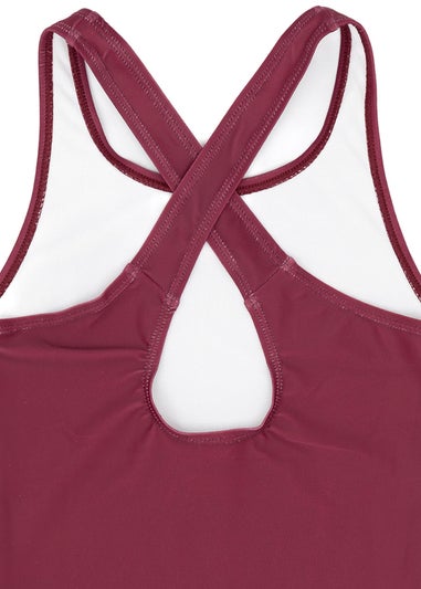 Harry Potter Hogwarts Kids Burgundy 1 Piece Swimsuit (5-14 Years)