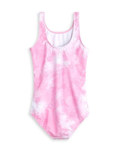Vanilla Underground Disney Stitch Angel Kids Pink 1 Piece Swimsuit (5-14 Years)