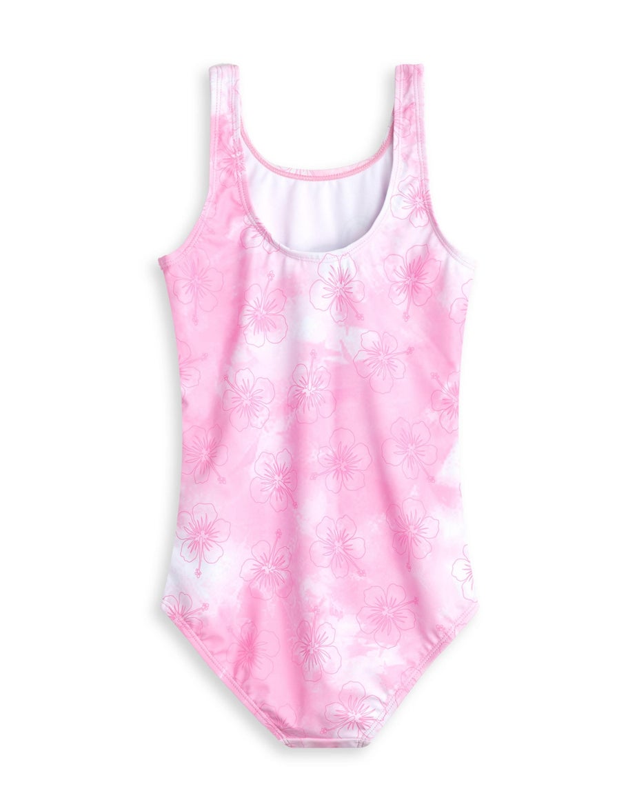 Vanilla Underground Disney Stitch Angel Kids Pink 1 Piece Swimsuit (5-14 Years)