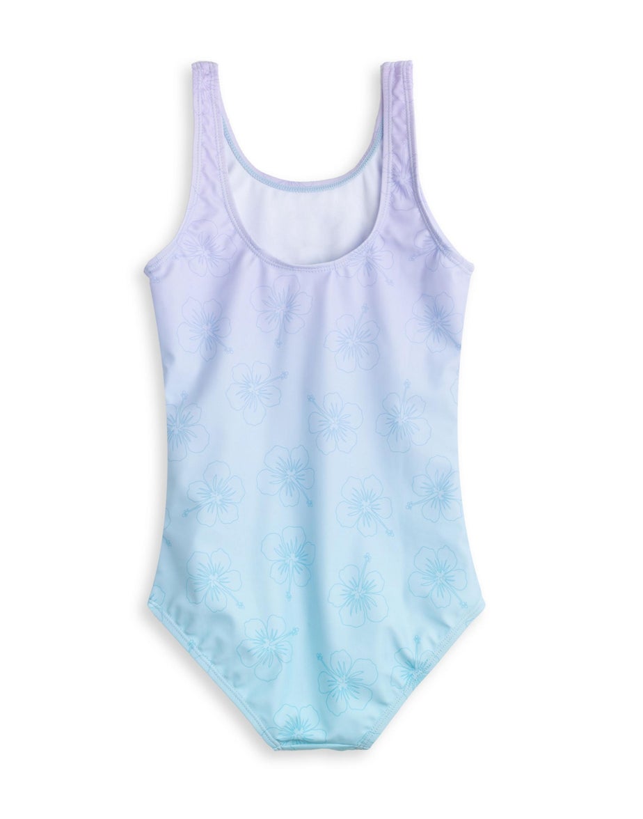 Disney Stitch Kids Multi Coloured Blue 1 Piece Swimsuit (5-14 Years)