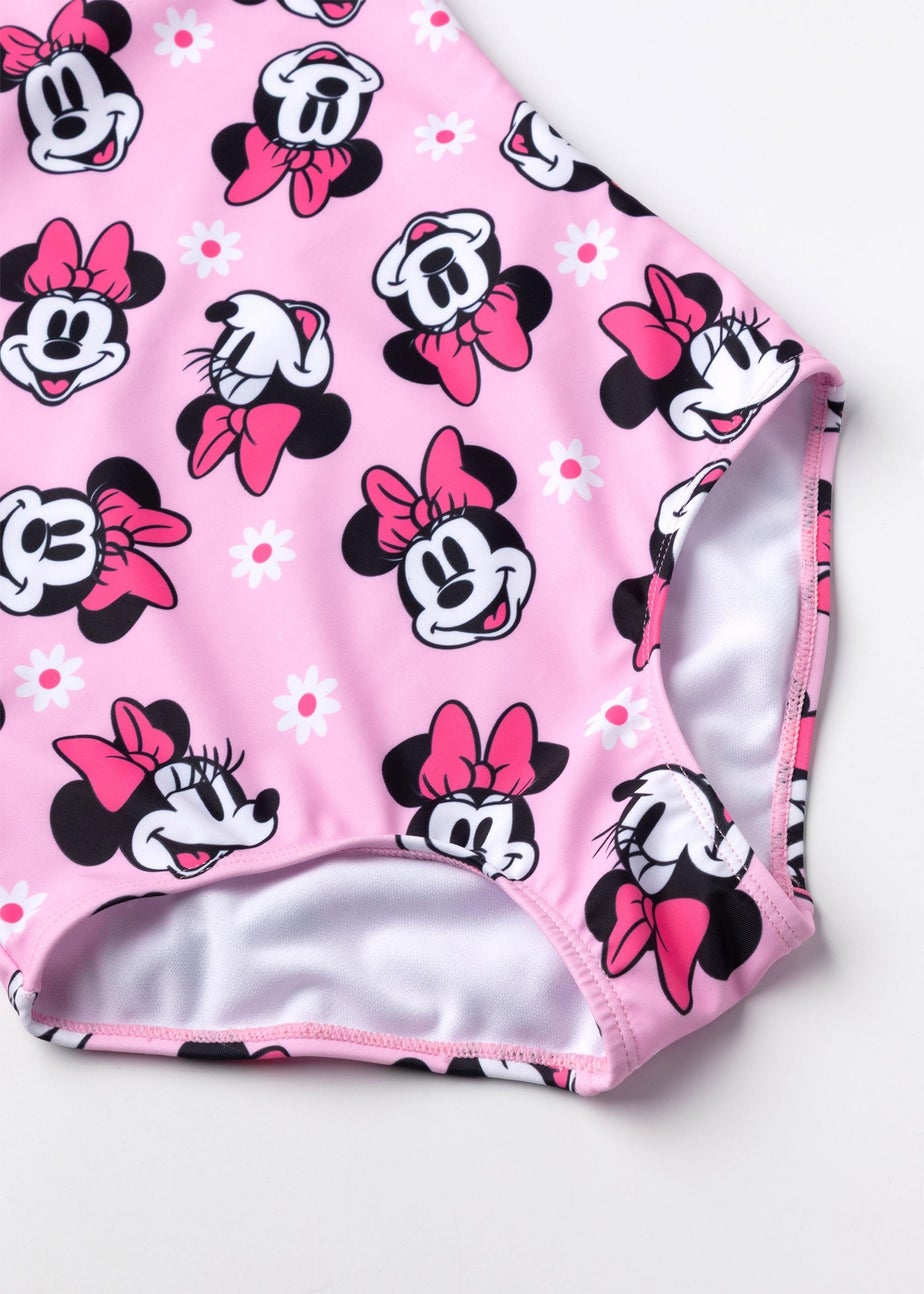 Disney Minnie Mouse Kids Pink 1 Piece Swimsuit (18 Months-8 Years)