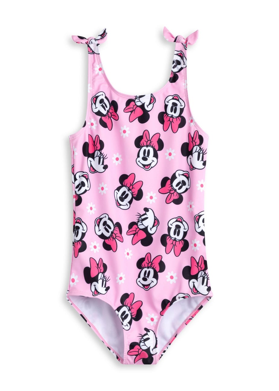 Disney Minnie Mouse Kids Pink 1 Piece Swimsuit (18 Months-8 Years)