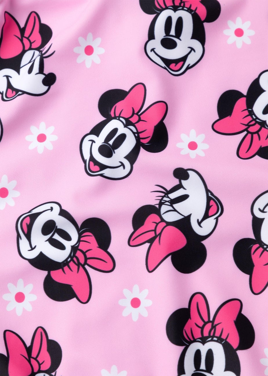 Disney Minnie Mouse Kids Pink 1 Piece Swimsuit (18 Months-8 Years)