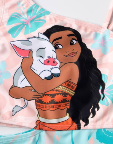 Disney Moana Kids Multi Coloured 1 Piece Swimming Costume (2-10 Years)