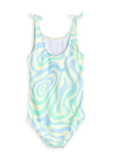 Squishmallows Kids Yellow 1 Piece Swimming Costume (5-14 Years)