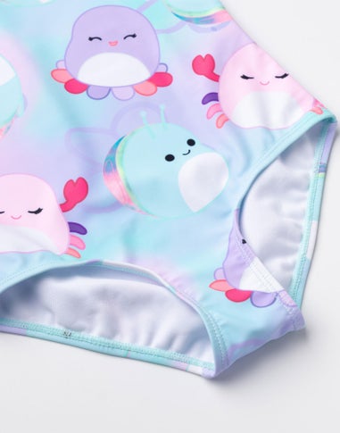 Squishmallows Kids Multi Coloured Blue 1 Piece Swimming Costume (5-14 Years)