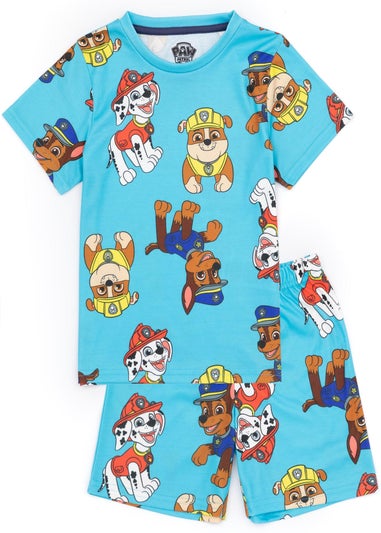 Paw Patrol Characters Kids Shortie Multi Coloured Pyjamas (2-7 Years)