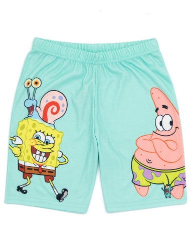 SpongeBob Characters Kids Multi Coloured Blue Shortie Pyjamas (3-14 Years)