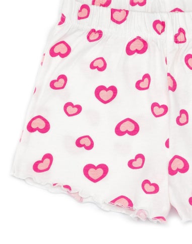 Gabbys Dollhouse Kids White Shortie Pyjamas (2-6 Years)