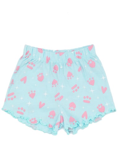 Gabbys Dollhouse Kids Blue Shortie Pyjamas (2-6 Years)