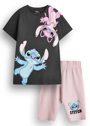Disney Stitch Kids T-Shirt &  Shorts Set (5-14 Years)