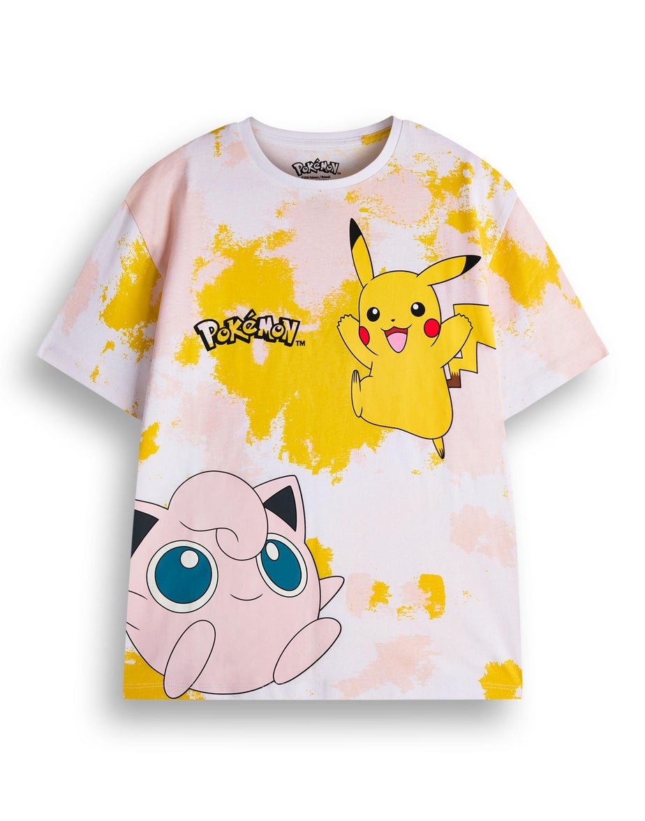 Pokemon Kids Tie Dye T-Shirt & Shorts Set (4-12 Years)