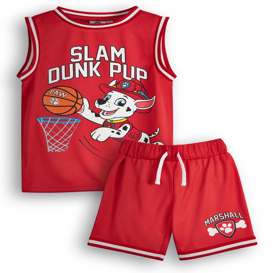 Paw Patrol Marshall Kids Red Basketball Set (2-7 Years)