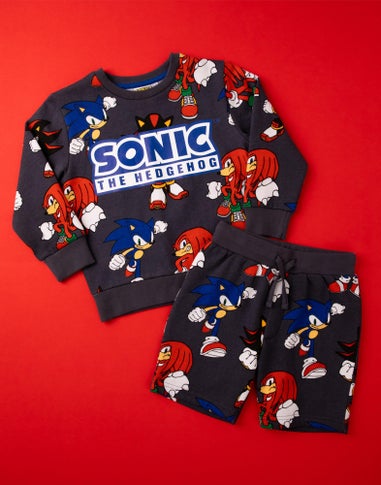 Sonic the Hedgehog Kids Sweatshirt & Shorts Set (3-10 Years)