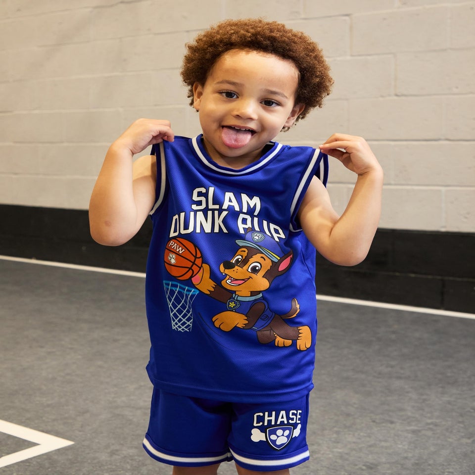Paw Patrol Chase Kids Blue Basketball Set (2-7 Years)