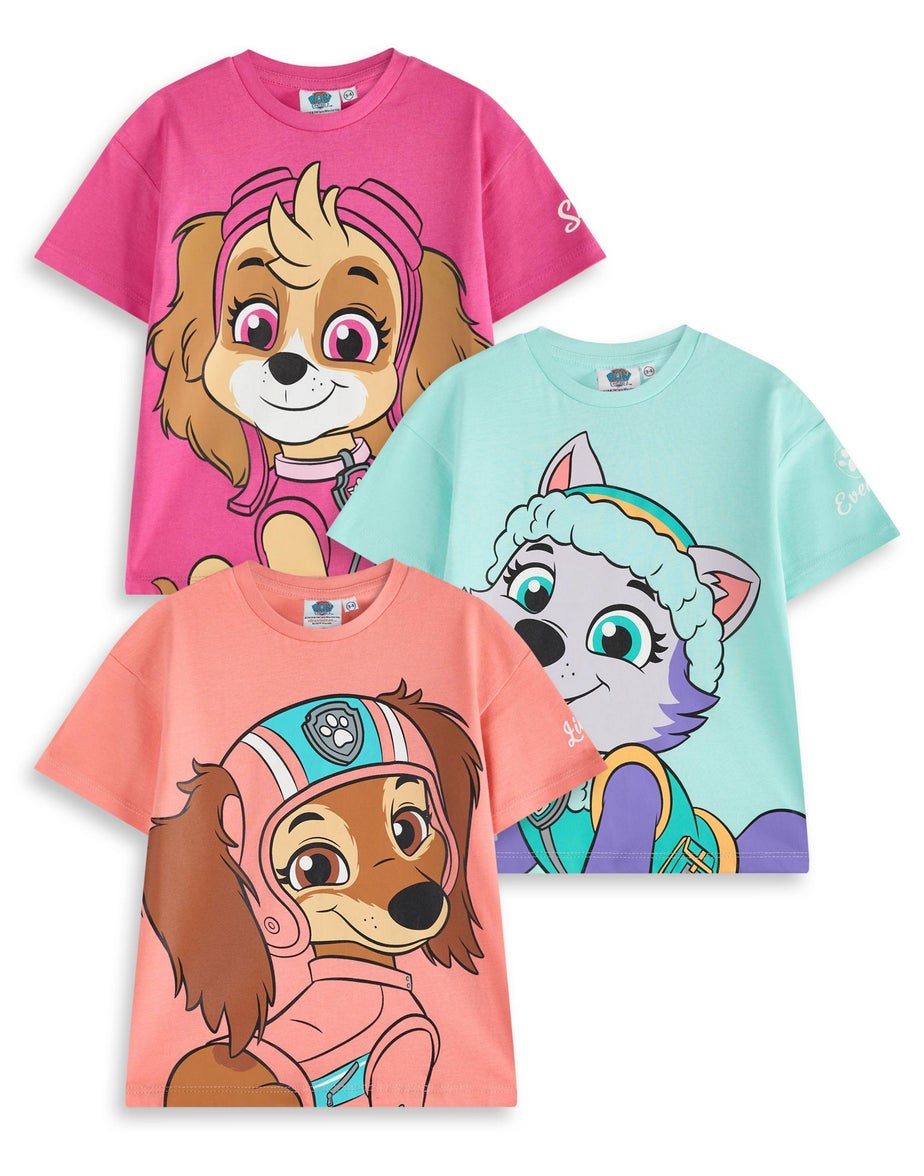 Vanilla Underground Paw Patrol Kids T-Shirts 3 Pack (2-7 Years)