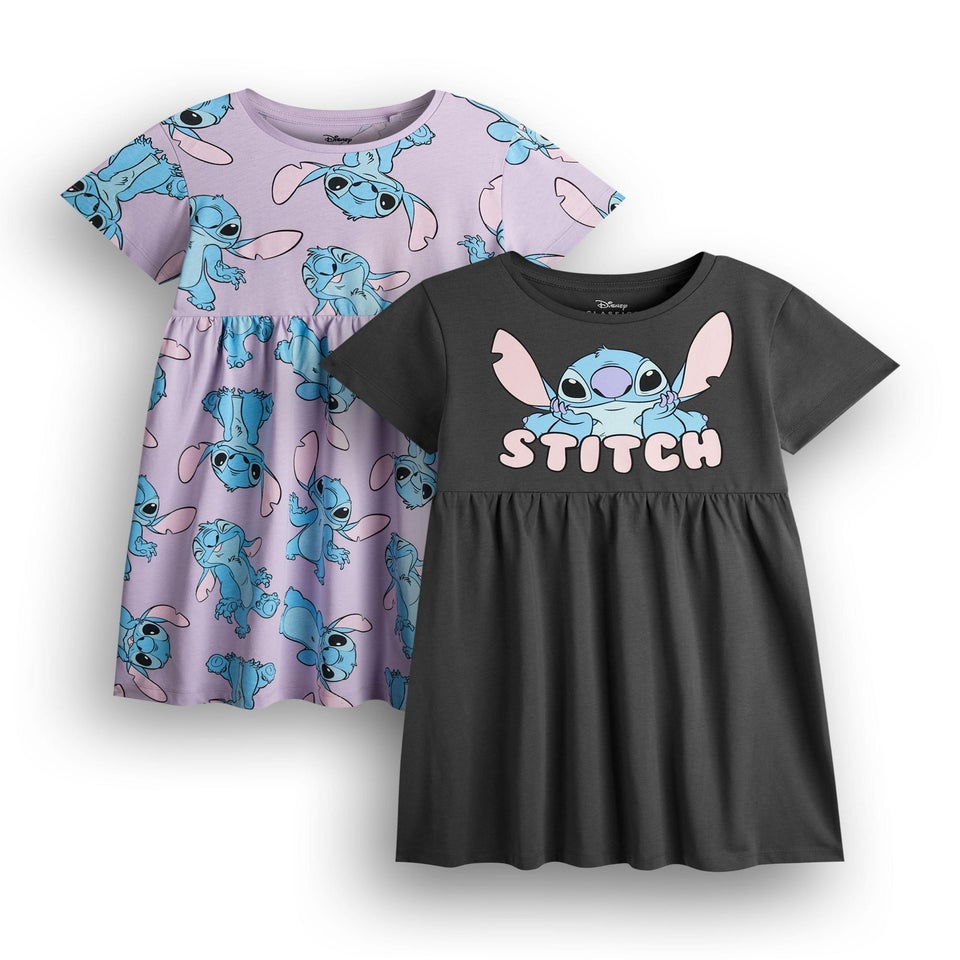 Disney Stitch Kids Dresses 2 Pack (5-14 Years)