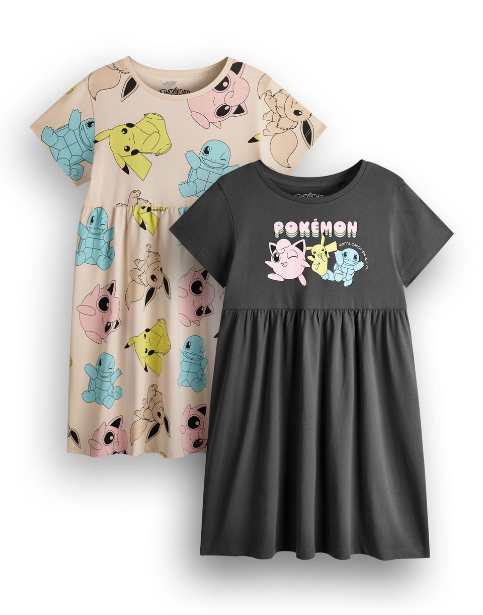 Pokemon Kids Dresses 2 Pack (4-14 Years)