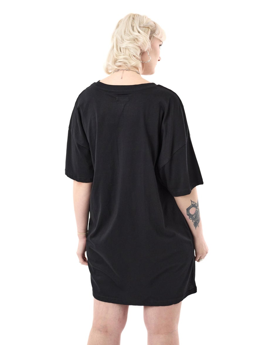 Vanilla Underground Monster High Black Spray Paint T-Shirt Dress
