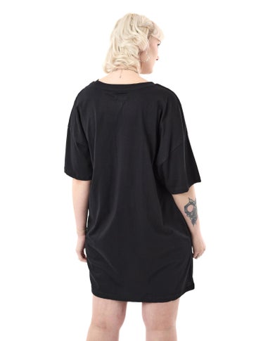 Vanilla Underground Monster High Black Spray Paint T-Shirt Dress