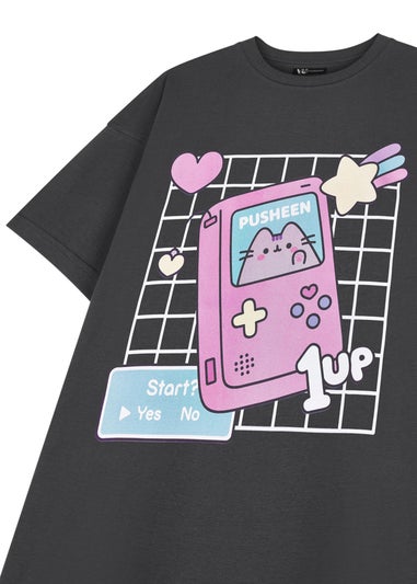 Pusheen Grey Gameboy T-Shirt Dress