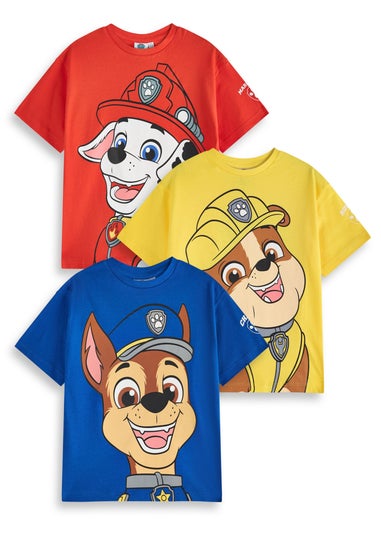 Paw Patrol Kids T-Shirts 3 Pack (2-7 Years)