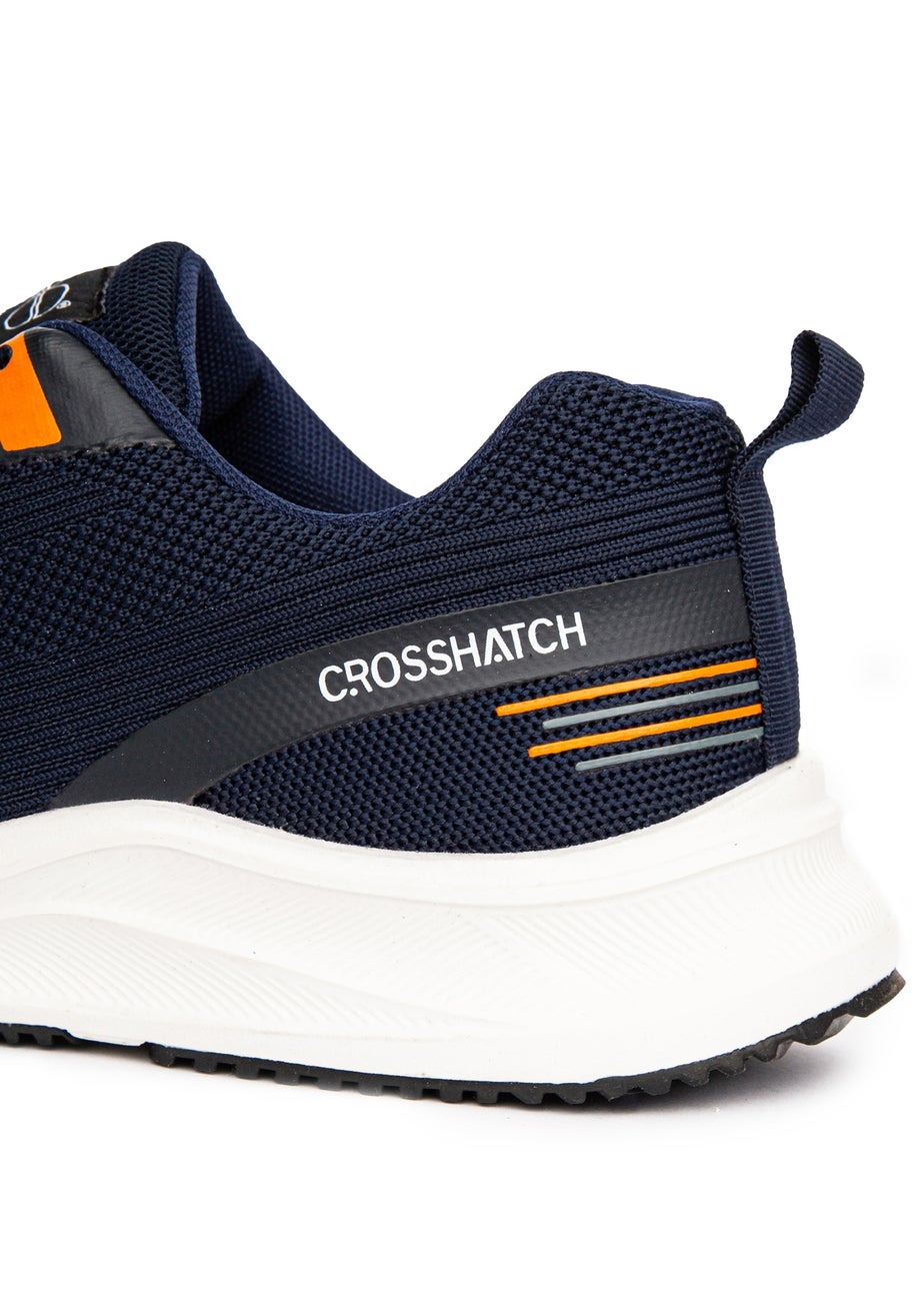 Crosshatch Navy Rivas Flyknit Trainers