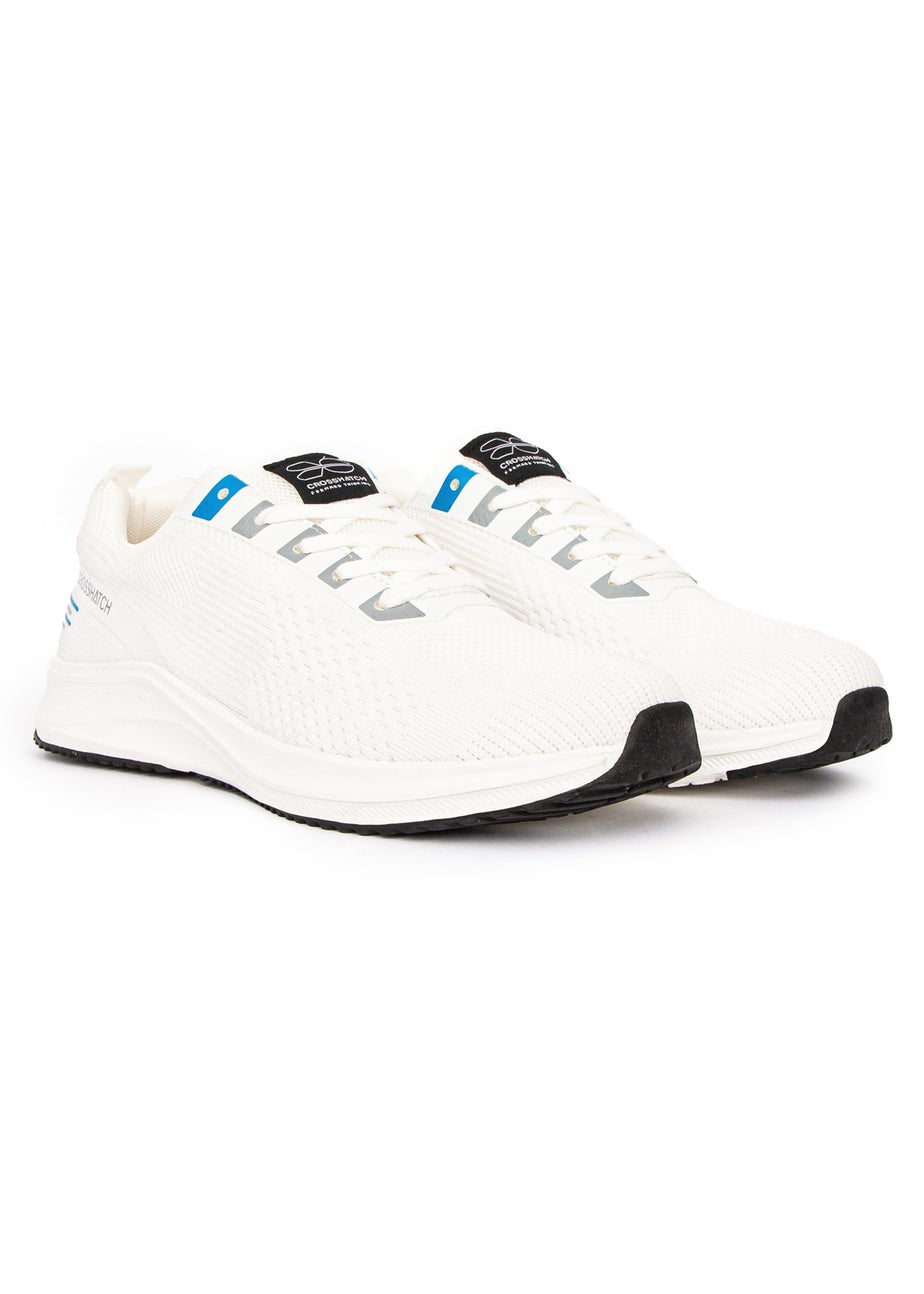 Crosshatch White Rivas Flyknit Trainers