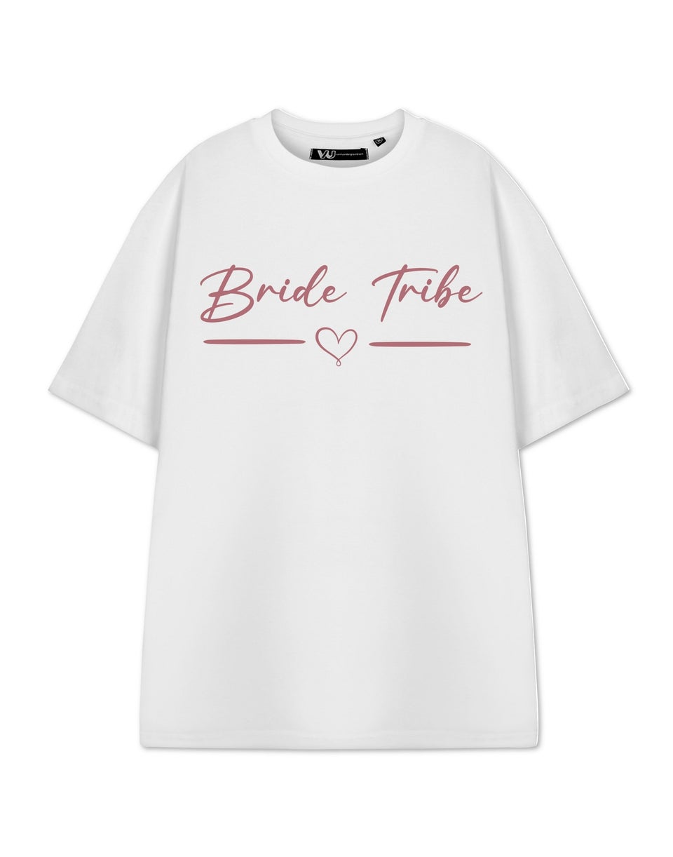 Show Me The Merch Bride Tribe White T Shirt