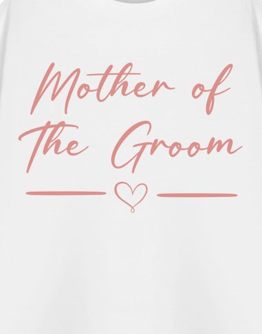 Show Me The Merch Mother Of The Groom White T Shirt