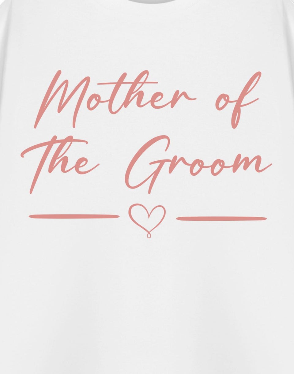 Show Me The Merch Mother Of The Groom White T Shirt