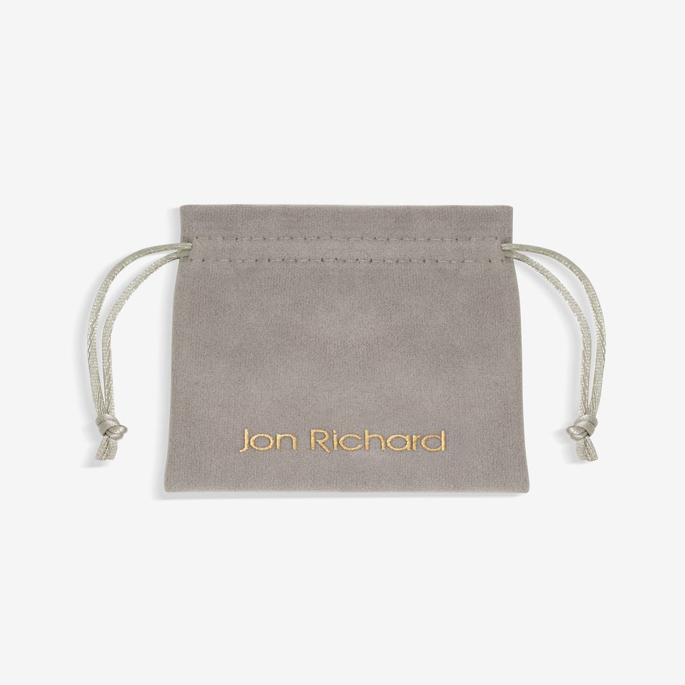 Jon Richard Silver Plated Crystal Halo Necklace