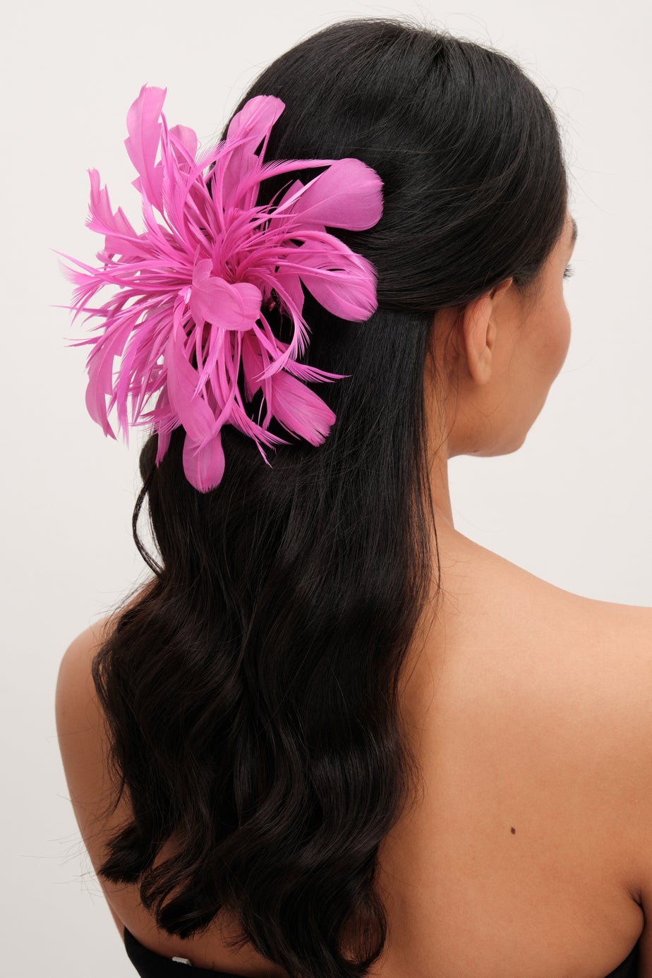 Jon Richard Fuschia Statement Floral Clip Fascinator
