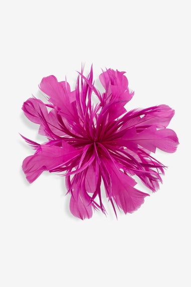 Jon Richard Fuschia Statement Floral Clip Fascinator