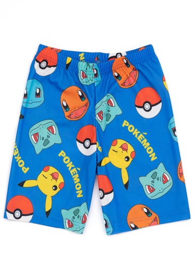 Pokemon Kids Shortie Multi Coloured Pyjamas 2 Pack (4-12 Years)