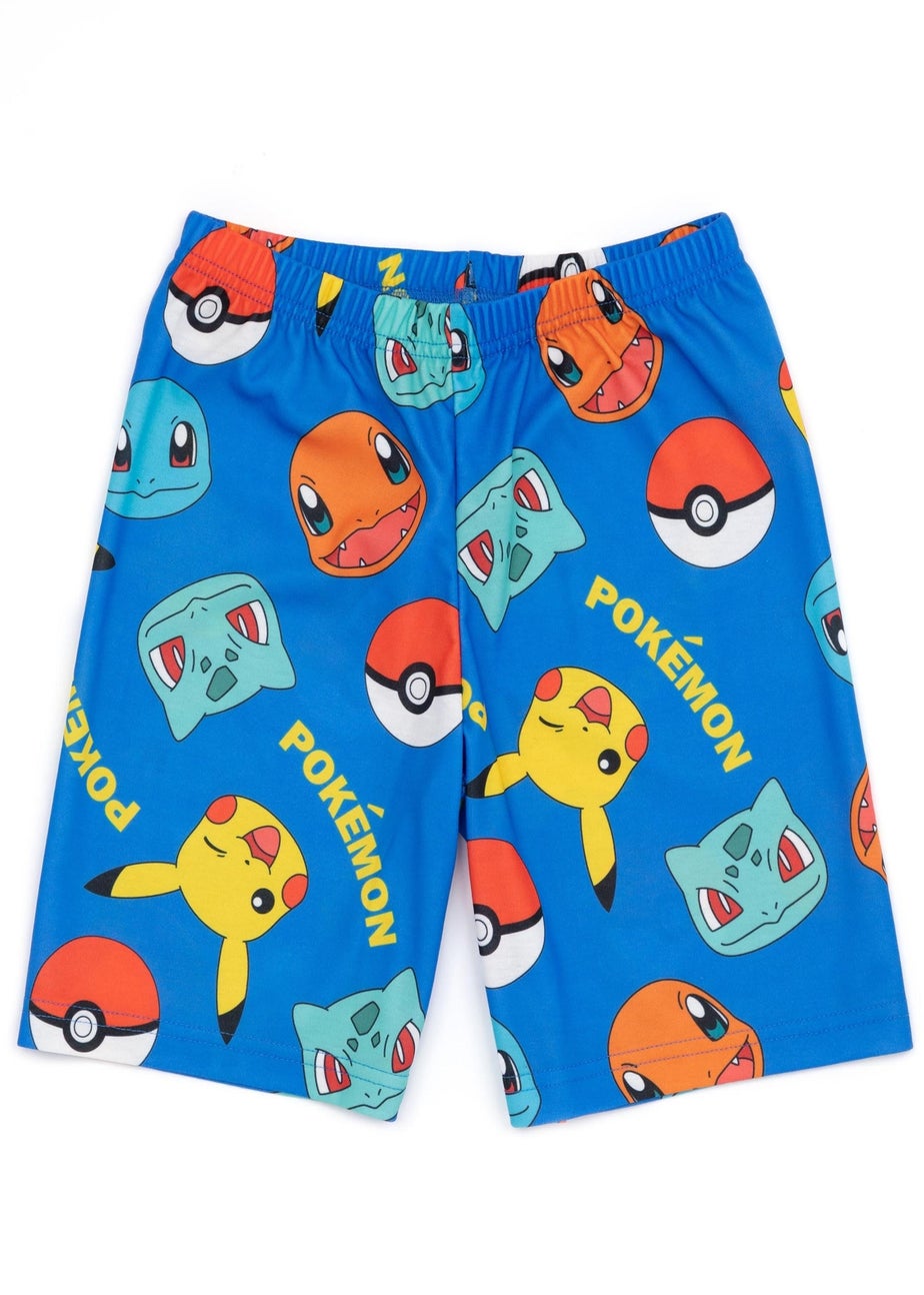 Pokemon Kids Shortie Multi Coloured Pyjamas 2 Pack (4-12 Years)