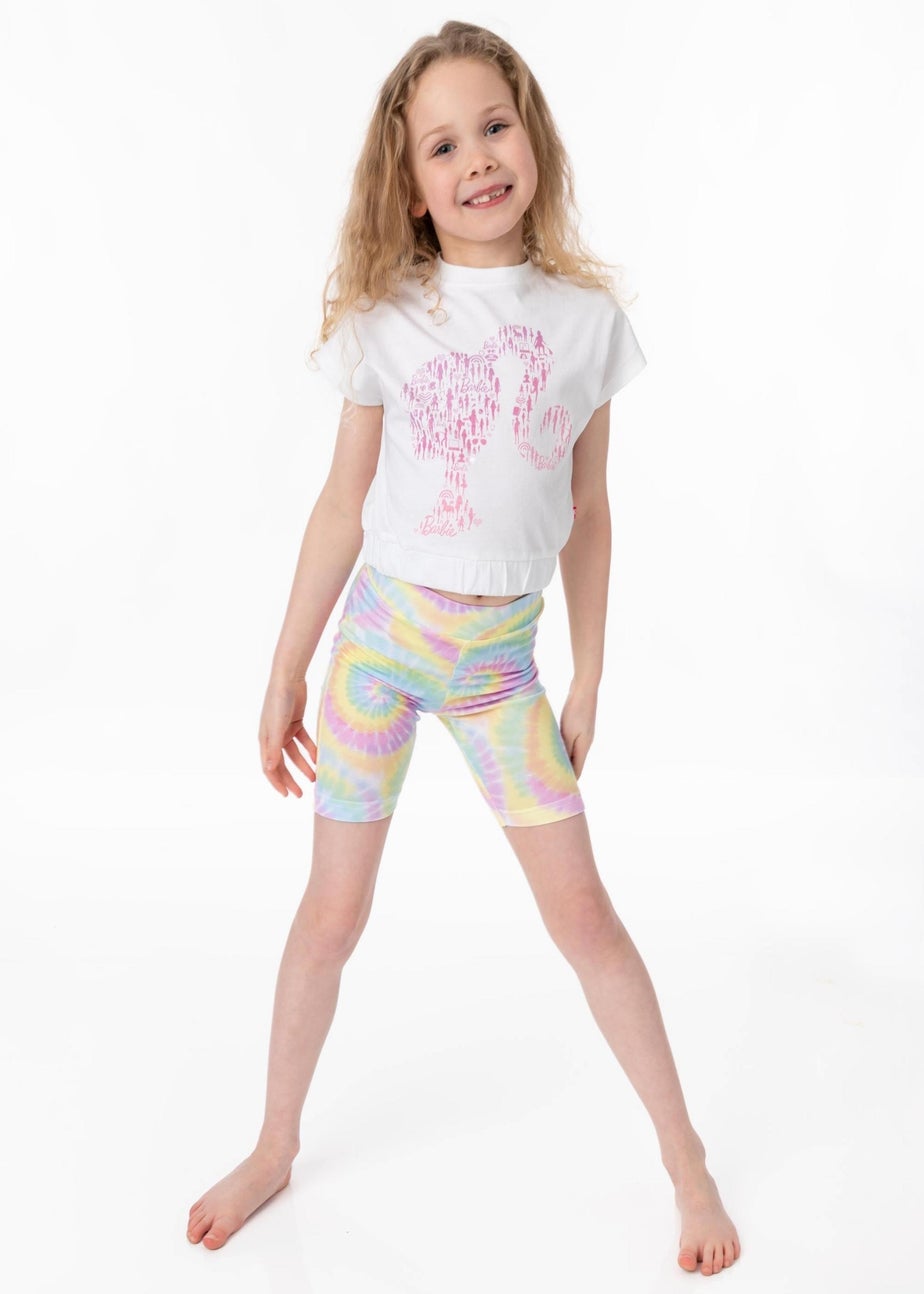 Barbie Kids Tie Dye T-Shirt & Shorts Set (3-10 Years)