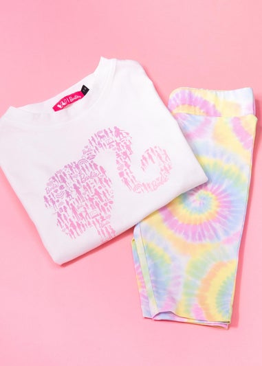 Barbie Kids Tie Dye T-Shirt & Shorts Set (3-10 Years)