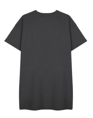Vanilla Underground Barbie Grey Logo T-Shirt Dress