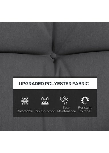 Outsunny Outdoor Back and Seat Cushion with Pillows No Swing