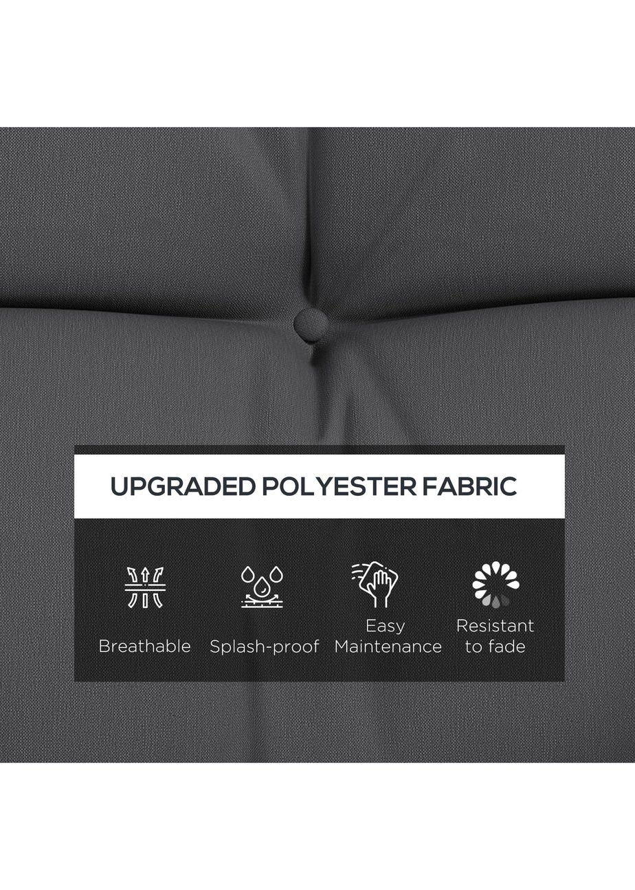 Outsunny Outdoor Back and Seat Cushion with Pillows No Swing