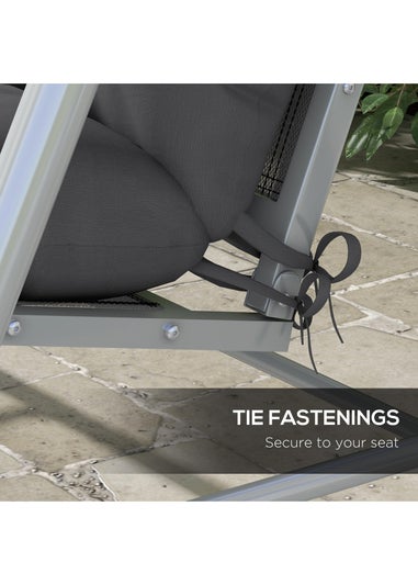 Outsunny Outdoor Back and Seat Cushion with Pillows No Swing