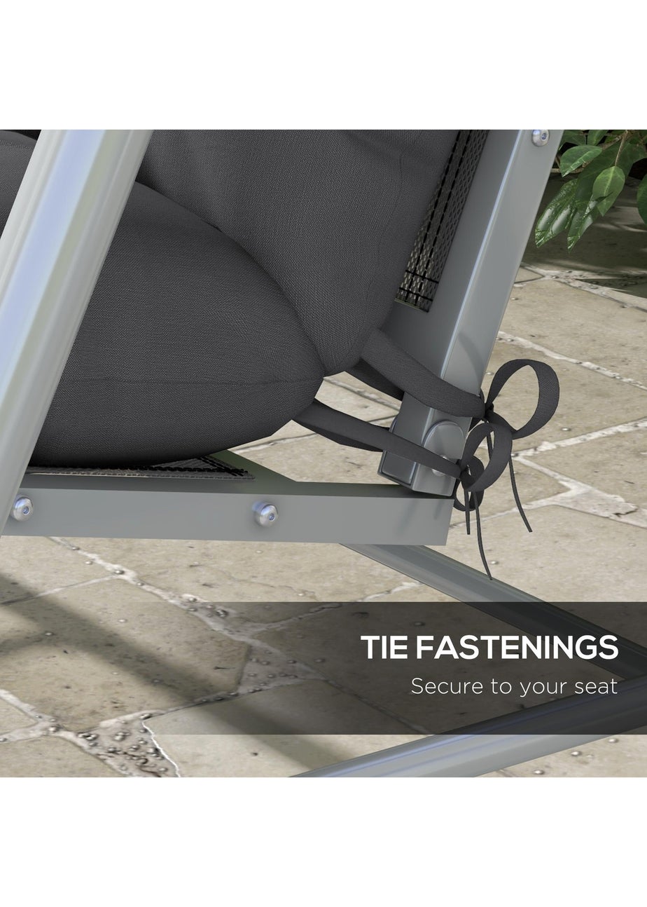 Outsunny Outdoor Back and Seat Cushion with Pillows No Swing