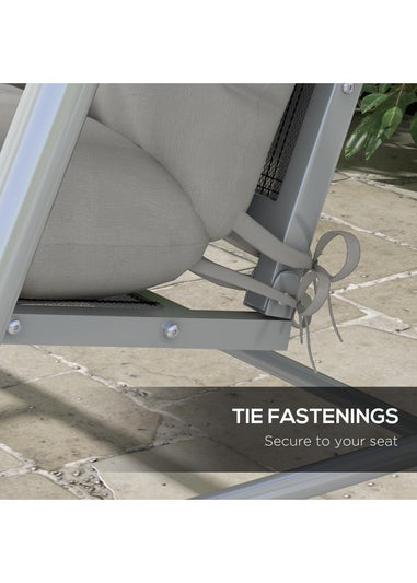 Outsunny Outdoor Back and Seat Cushion with Pillows No Swing